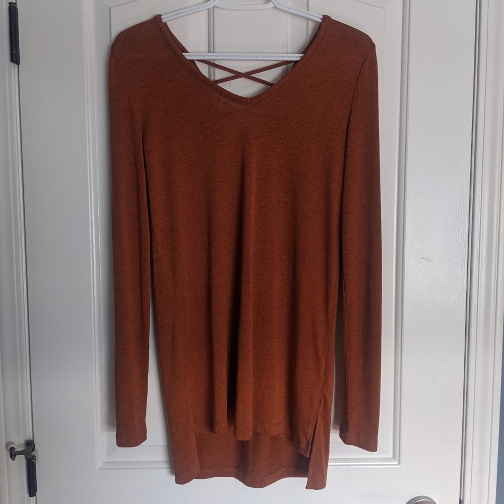 4/$20 Burnt Orange Tunic Size XS
